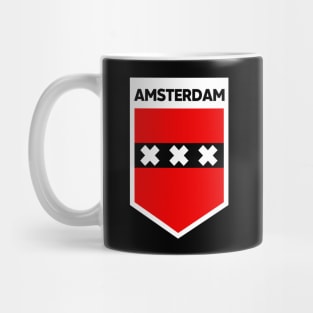 Amsterdam City Flag Emblem Mug